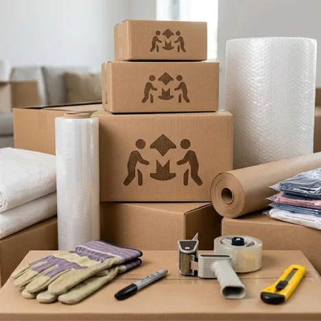 Упаковка от мувёров Кишинёва